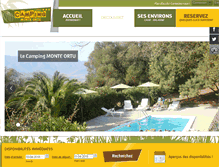 Tablet Screenshot of camping-corse-monteortu.com